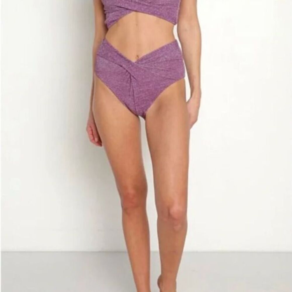 NEW Beach Riot‎ Zurie Bikini Bottoms in light purple, size S - Picture 14 of 16